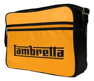 Borsa a tracolla Lambretta classica senape retrò messenger laptop tablet corpo tracolla - Foto 1 di 7
