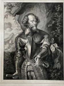 Paulus Pontius Enrich von dem Bergh Olanda Bergen op Zoom incisione 1650 - Foto 1 di 3