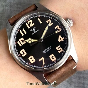 Reloj automático de buceo para hombre NH35A/PT5000 Tandorio 200 m esfera negra luminosa 39 mm - Imagen 1 de 20