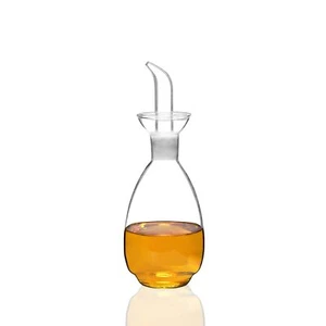 Glass Oil Bottle with Spout 10 oz Olive Oil Dispenser for Cooking Kitchen - Picture 1 of 7