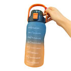 1500mL  Bottle with Marker Straw Handle Leakproof Large Capacity  Y4V3