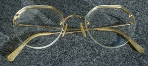 Vintage Halbrandbrille 12K vergoldet englisch - Bild 1 von 5