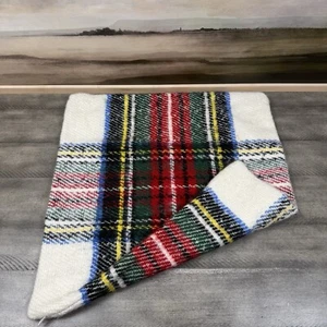 Pottery Barn Stewart Plaid Throw Pillow Cover Plaid 20” Multi Christmas Read OB - Picture 1 of 5