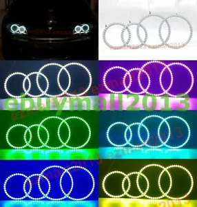 BT RGB Halo Ring for BMW E81 E82 E87 E88 04-12 Xenon Headlight Angel Eye DRL DIY - Picture 1 of 19