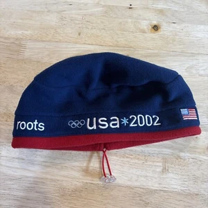 Roots Team USA 2002 Winter Olympics Salt Lake City Winter Hat Cap Beanie adjust - Picture 1 of 5