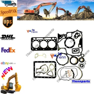 All-new D902 Full Overhaul Gasket Kit For Kubota Tractor Engine Upper Lower Set - Picture 1 of 3