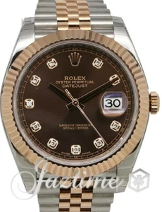 Rolex Datejust 41 Rose Gold/Steel Chocolate Diamond Jubilee 126331 BRAND NEW - Picture 1 of 1