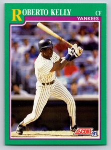 1991  Score #119 Roberto Kelly New York Yankees Baseball card