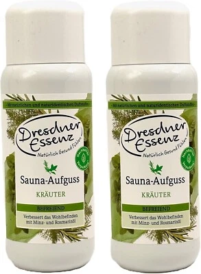 2er Pack Dresdner Essenz Sauna-Aufguss Kräuter 2 x 250ml