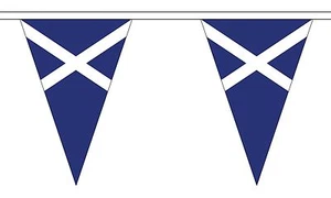 SCOTLAND ST ANDREW NAVY BLUE 20 metre TRIANGLE BUNTING 30 FLAGS flag 54 FLAGS - Picture 1 of 1