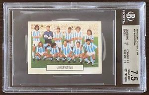 1990 Argentina Team Semic Fotboll World Cup Sticker BGS 7.5 Maradona & Caniggia - Picture 1 of 3