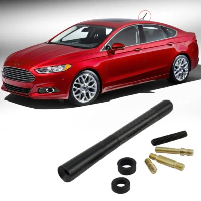 4.7" Carbon Style Car Short Antenna AM/FM Accessories w/ Screws For Ford Fusion - Image 1 of 4