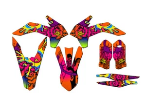 2016 EXC-F ZANY Orange Senge Graphics Kit Compatible with KTM - Picture 1 of 10