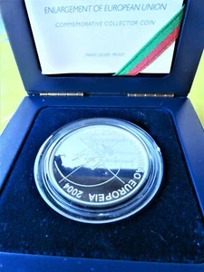 Portugal 8 euros 2004 plata prueba unc. En estuche original y setificado. - Imagen 1 de 11