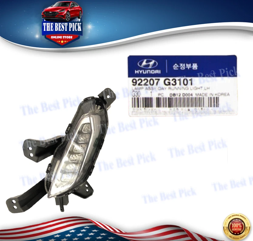 Lámpara de circulación diurna izquierda genuina DRL 2018-2020 Hyundai Elantra GT 92207G3101 Foto 1 de 1