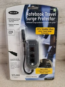 Belkin Notebook Travel Surge Protector F5C791-C8 Domestic/Intl 7 Ft Cord New  - Picture 1 of 2