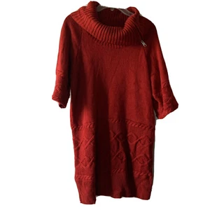 lane bryant 14 16 Pullover Wasserfallausschnitt Tunika Kurzarm Rost - Bild 1 von 4
