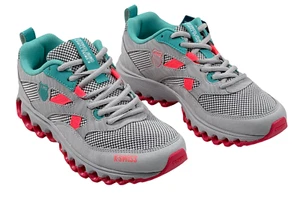 K-Swiss Tubes Trail 200 Schuhe - NEU Damen 7 grau/türkis - #46010-OFCL - Bild 1 von 5