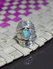 Ethiopian Opal 925 Solid Sterling Silver Gemstone Ring