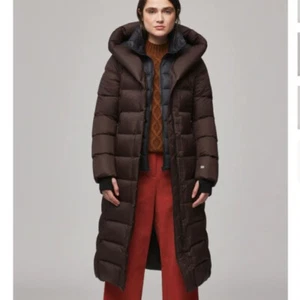 NWT Soia & Kyo Talyse-E Bib Hood Water Resist 90% Down Long Parka OAK Brown 3XL - Picture 1 of 21
