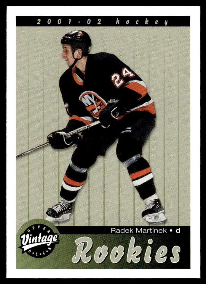 2001 Upper Deck Vintage #287 Radek Martinek - New York Islanders - Rookie - Image 1 of 2