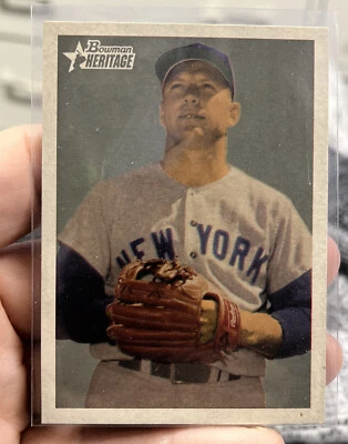 2006 Bowman Heritage Mickey Mantle New York Yankees White Border - Image 1 of 2