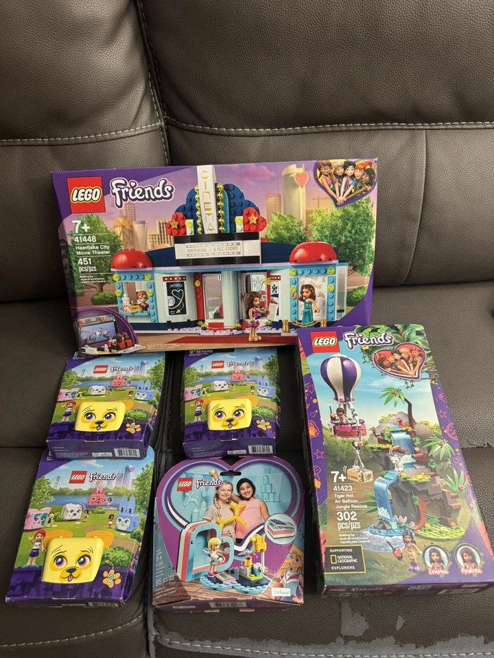 Lego Friends lote de 6 cine Heartlake City 41448, 41423, 41664, 41386 Foto 1 de 4