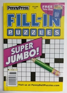 PENNYPRESS FILL-IN PUZZLES Volume 441, January 2020, New - Picture 1 of 3