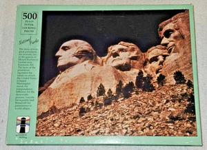 Jigsaw Puzzle Mount Rushmore National Parks By Rainbow Works 500 New - Picture 1 of 3