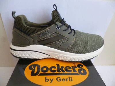 Dockers Herren Slipper Sneaker Sneakers Sportschuhe Schuhe grün khaki 50ME002