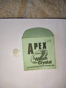 Apex Acryl Uhr Kristall 138 New Old Stock. - Bild 1 von 1