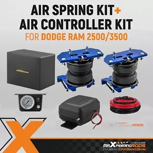 Air Suspension Springs Controller Kit + Air Spring Bag Fit Ram 2500/3500 03-18 - Picture 1 of 12