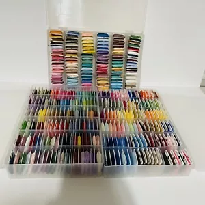 Embroidery Cross Stitch Thread Floss Over 340 Cards Numbered and 3 Storage Cases - Picture 1 of 9