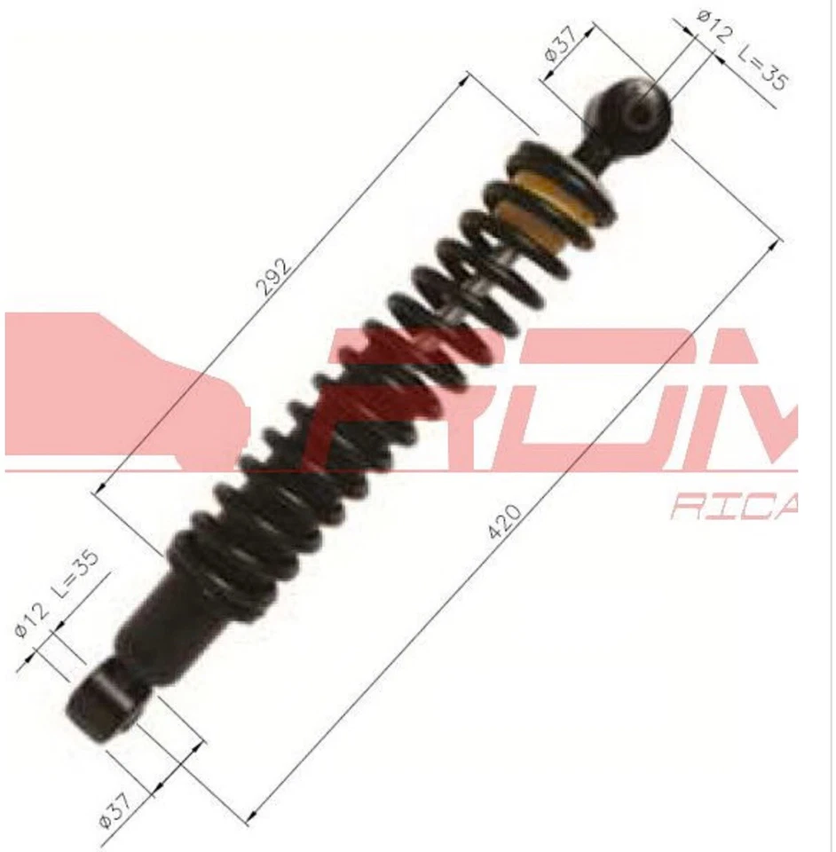 1403277 AMMORTIZZATORE POSTERIORE LIGIER JS50 MGO3 Rdm 016 - Immagine 1 di 1