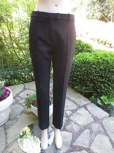 Pantalones de cintura ajustados de lana elástica negra CARVEN 36 NUEVOS CON ETIQUETAS $550 - Imagen 1 de 6