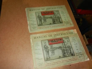2 A C Gilbert Erector Part 1 Instruction Manuals, Teen's Vintage, Original - Picture 1 of 4