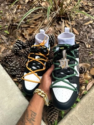 Nike Vapor Edge Dunk Football Cleats Men’s Size 10 Pandas🐼 With Off-White laces - Image 1 of 4