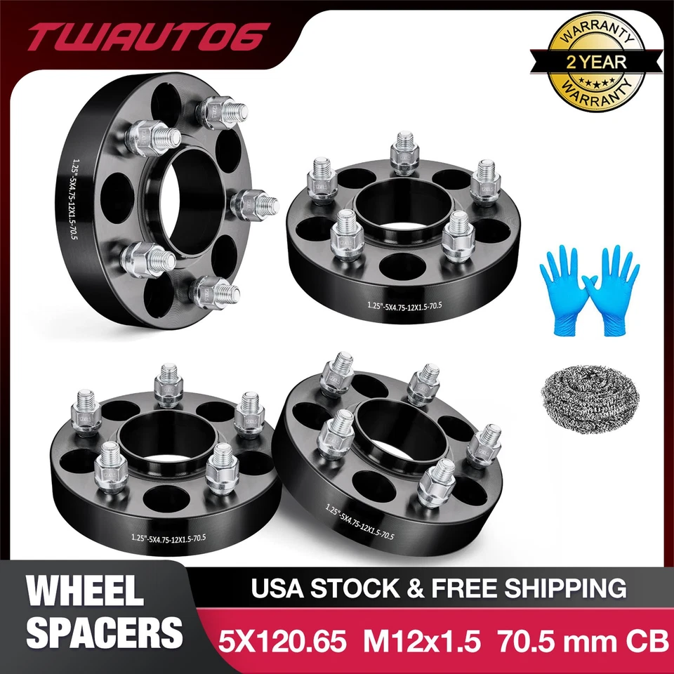 4pcs 1.25" 5x4.75 Hubcentric Wheel Spacers For 1987-2005 Chevrolet Blazer - Изображение 1 из 4