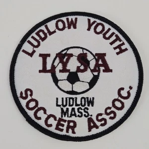 Ludlow Youth Soccer Association (LYSA) Aufnäher Massachusetts, 3,5" weinrot - Bild 1 von 3