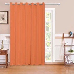 Sliding Door Curtains for Living Room, Grommet Blackout Curtain for Bedroom, ... - Picture 1 of 8