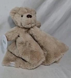 NWT Mud Pie MUDPIE Chenille BROWN BEAR Lovey Security Blanket Baby Toy - Picture 1 of 5