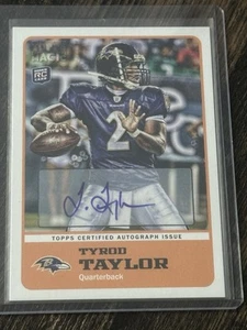 🔥🔥2011 Topps Magic #72 TYROD TAYLOR SP ROOKIE AUTO RAVENS/JETS 🔥🔥 - Picture 1 of 2