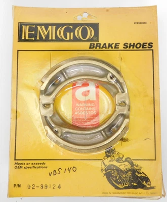 Zapatas de freno traseras EMGO Honda XL250 XL350 XR250 NX250 92-39124 43120-428-003 Foto 1 de 4