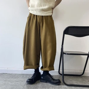 Pantalones Cortos Japoneses Retro Pierna Ancha Para Hombre Tendencia Informales Pantalones de Estilista - Imagen 1 de 26