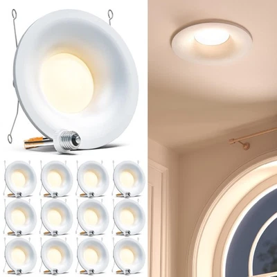 Sunco 12 Pack Recessed Lighting 6 Inch,LED Can Lights,Retrofit Recessed Lighting - Image 1 of 4
