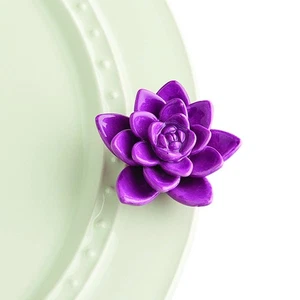 nora fleming Get Growing! (Purple Flower) A243 - Hand-Painted Ceramic Holiday... - Picture 1 of 5