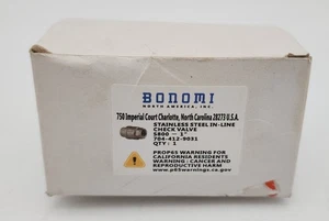 BONOMI S800-1 Check Valve: Swing, Inline Valve Body, 1 in , FNPT x FNPT, 316 SS - Picture 1 of 3