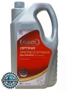 EXOL SYNTHETIC RACING 2 TWO STROKE OIL 5 LTR HIGHEST SPECIFICATION JASO FD - Picture 1 of 5