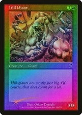 Hill Giant FOIL 7th Edition HEAVILY PLD Red Common MAGIC GATHERING CARD ABUGames