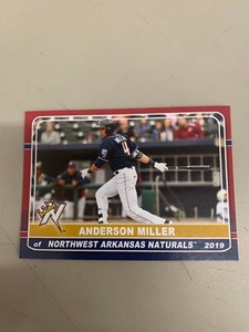 Anderson Miller 2019 Northwest Arkansas Naturals Team Card